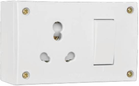 Anchor Penta 16A Power Combined Box White