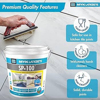 MYK Laticrete SP-100 Epoxy Tile Grout, Resin + Hardener Bucket (Part A & Part B)