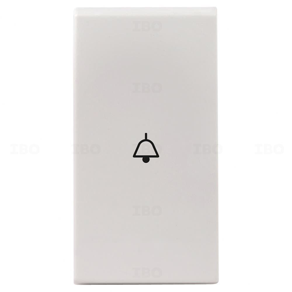 Anchor Penta White 6A Bell Switch, 1 Module