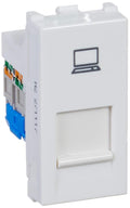 Anchor Penta RJ45, CAT-6 Computer Jack for Internet Cables, 1 Module