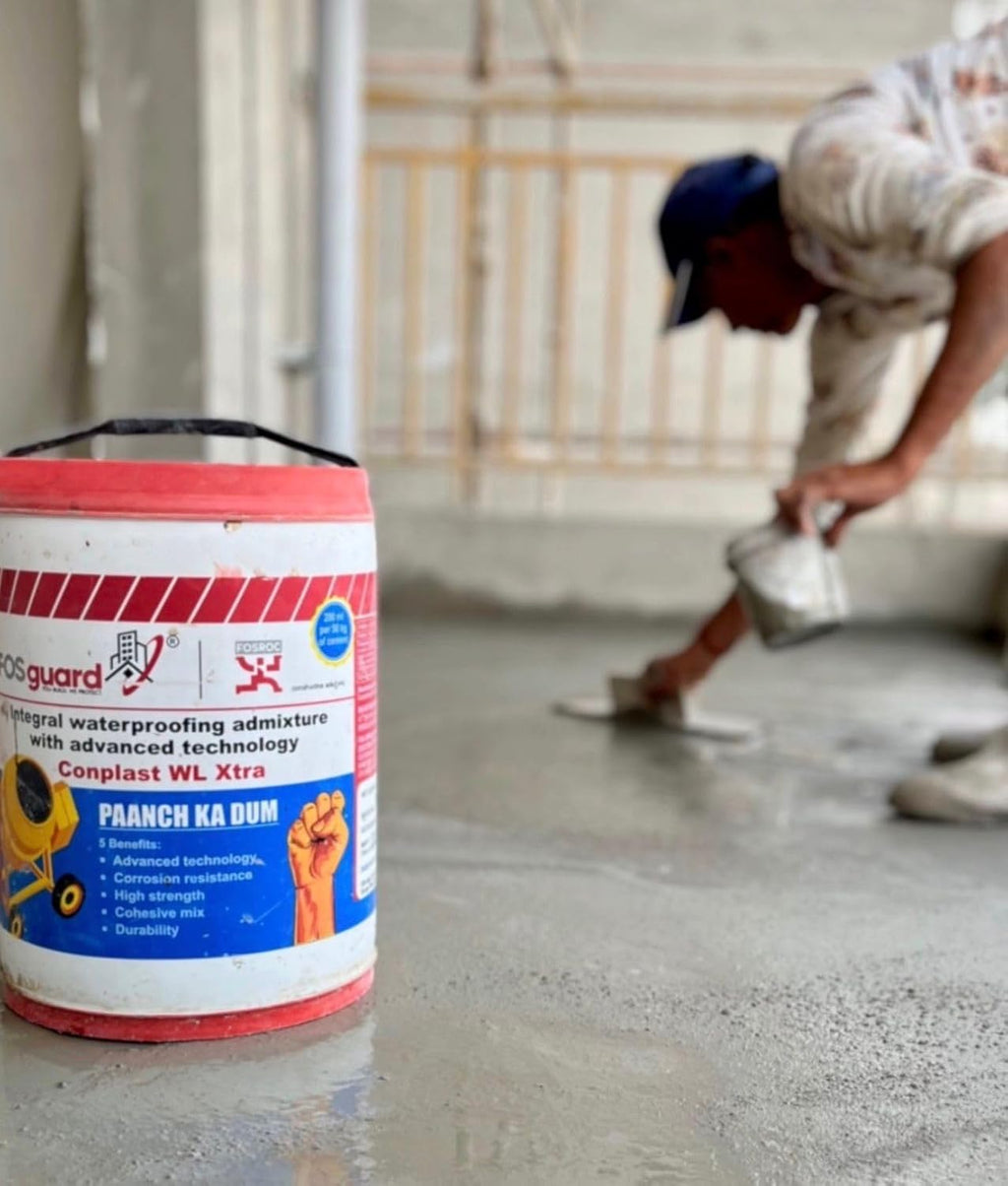 Fosroc Conplast WL Xtra | Waterproofing Liquid for Concrete and Plaster