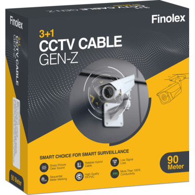 Finolex CCTV Gen-Z Cable (3+1) 90 Mtrs - Buildenza