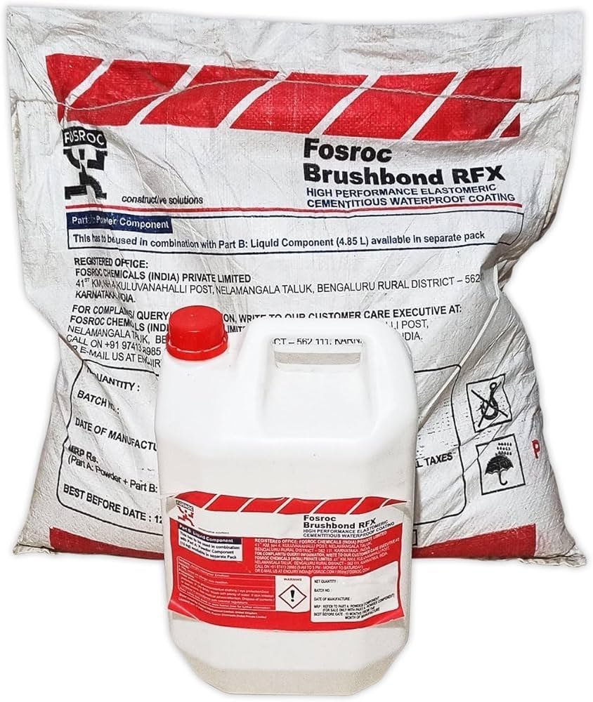 Fosroc Brushbond RFX - Two Component Cementitious Waterproofing Coating - Buildenza