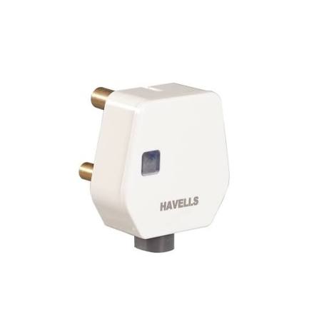 Havells Polycarbonate 3-Pin Plug Top - Buildenza