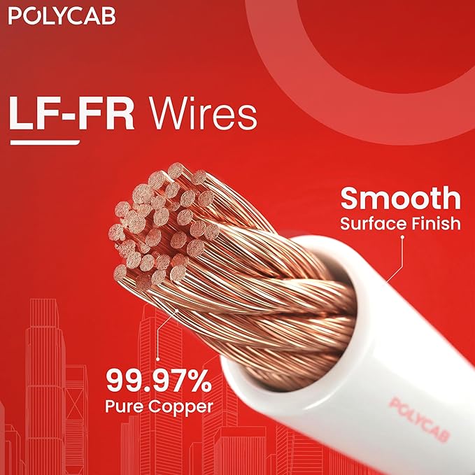 Polycab FR-LF Wires 180 Mtrs - Buildenza