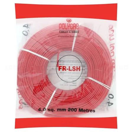 Polycab FR-LSH Wires (Project Packing) 200/300 Mtrs - Buildenza