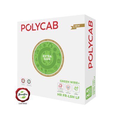 Polycab Green Wire+ HR FR-LSH LF Wires 90 Mtrs - Buildenza